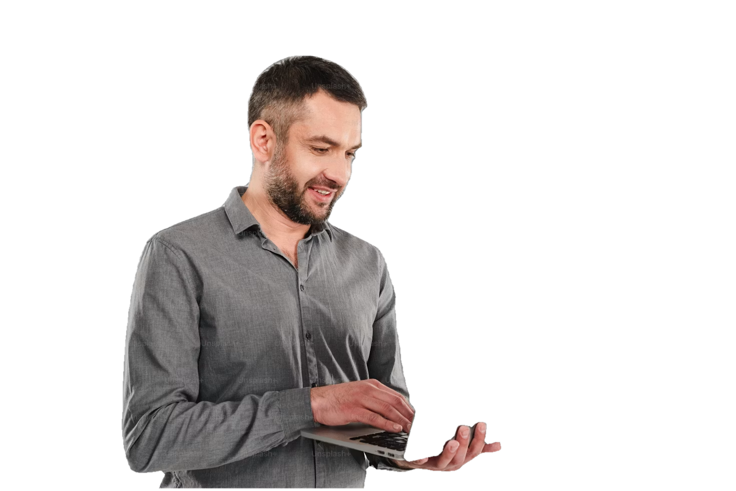 Professionista che usa Yomic CRM